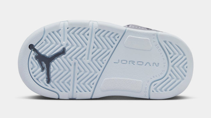 Air Jordan 5 Retro Wolf Grey Infant Toddler Lifestyle Shoes (Light Graphite/White/Wolf Grey)