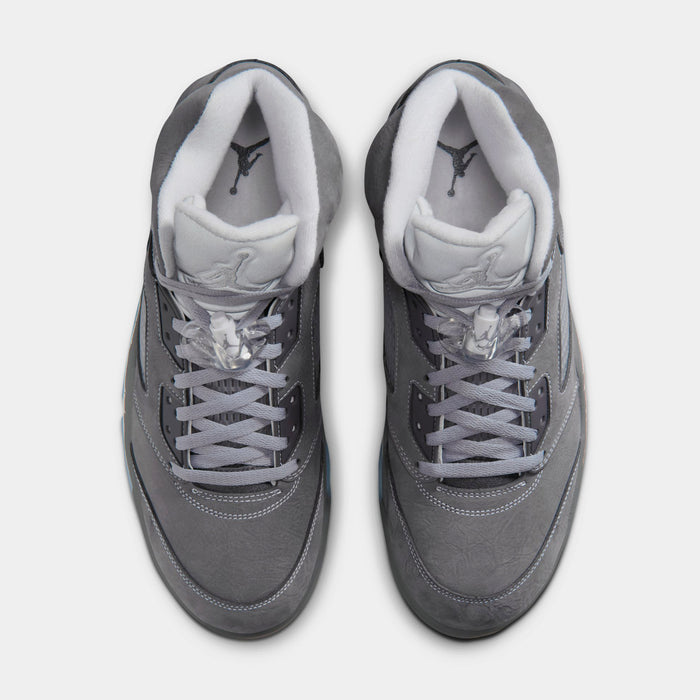 Air Jordan 5 Retro Wolf Grey Mens Lifestyle Shoes (Light Graphite/White/Wolf Grey) Limit One Per Customer