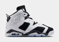 Air Jordan 6 Retro Black And White Grade School Lifestyle Shoes (White/Black) Free Shipping