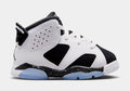 Air Jordan 6 Retro Black And White Infant Toddler Lifestyle Shoes (White/Black) Free Shipping