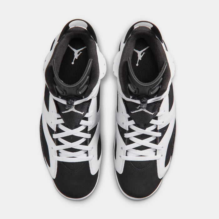 Air Jordan 6 Retro Black And White Mens Lifestyle Shoes (White/Black)