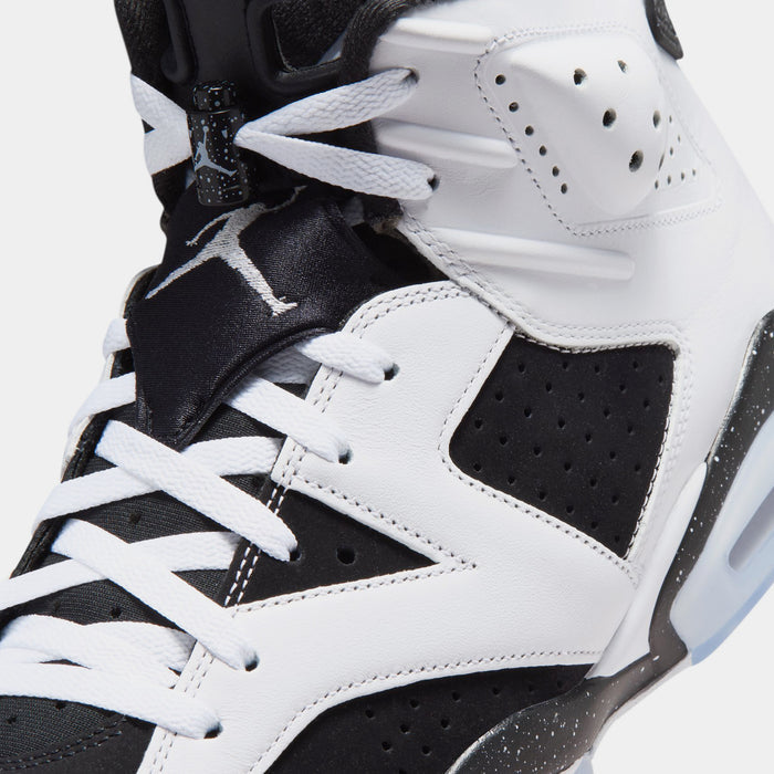 Air Jordan 6 Retro Black And White Mens Lifestyle Shoes (White/Black)