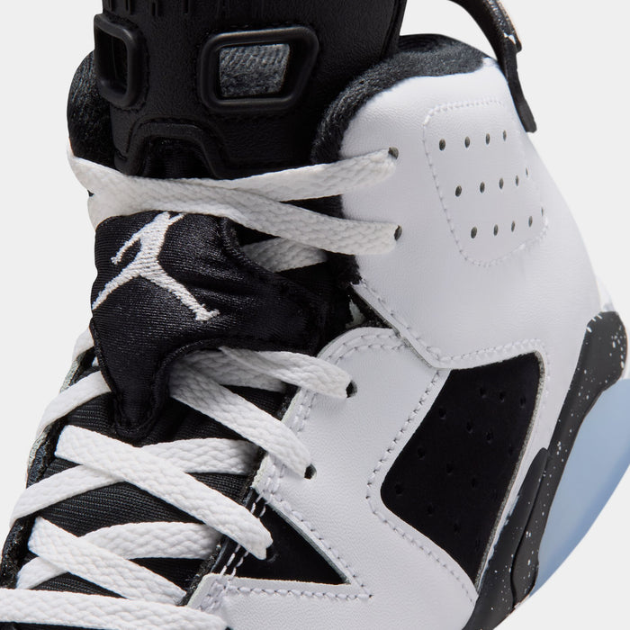 Air Jordan 6 Retro Black And White Preschool Lifestyle Shoes (White/Black) Free Shipping