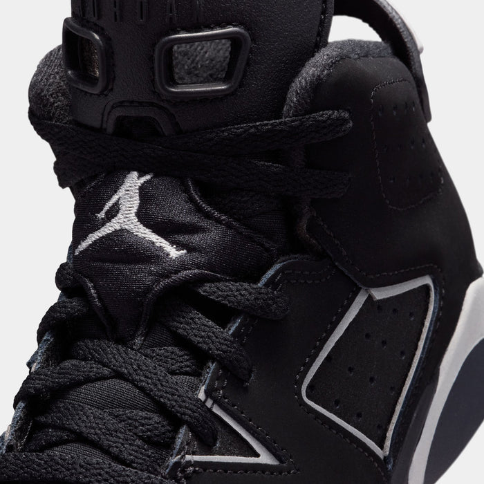 Air Jordan 6 Retro Cap And Gown Preschool Lifestyle Shoes (Black/Reflect Silver/Black) Free Shipping