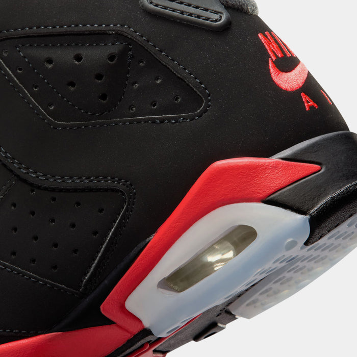 Air Jordan 6 Retro Infrared Salesman Grade School Lifestyle Shoes (Black/Light Crimson)