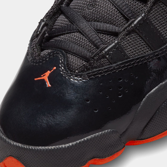 Air Jordan 6 Rings Grade School Basketball Shoes (Black/Infrared 23/Black)