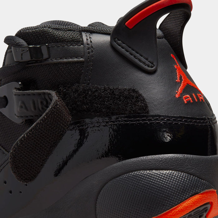 Air Jordan 6 Rings Grade School Basketball Shoes (Black/Infrared 23/Black)