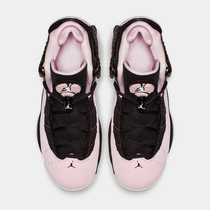 Air Jordan 6 Rings Grade School Lifestyle Shoe (Black/Pink Foam/Anthracite/White)