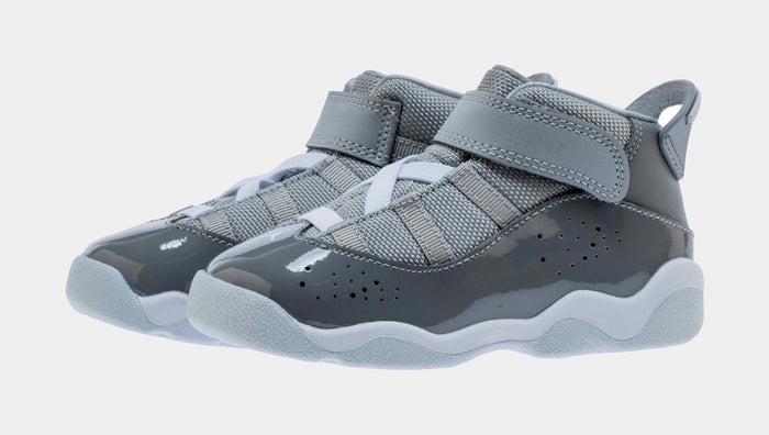 Air Jordan 6 Rings Infant Toddler Lifestyle Shoe (Grey/White)