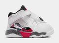 Air Jordan 8 Retro White And True Red Infant Toddler Lifestyle Shoes (White/Black/True Red)