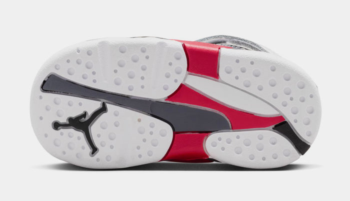 Air Jordan 8 Retro White And True Red Infant Toddler Lifestyle Shoes (White/Black/True Red)