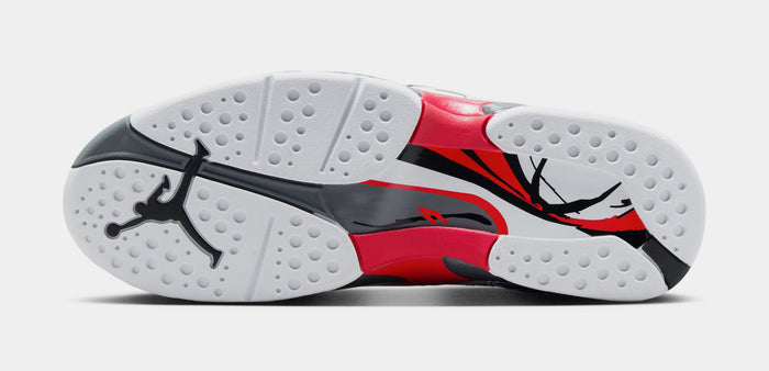 Air Jordan 8 Retro White And True Red Mens Lifestyle Shoes (White/Black/True/Red)