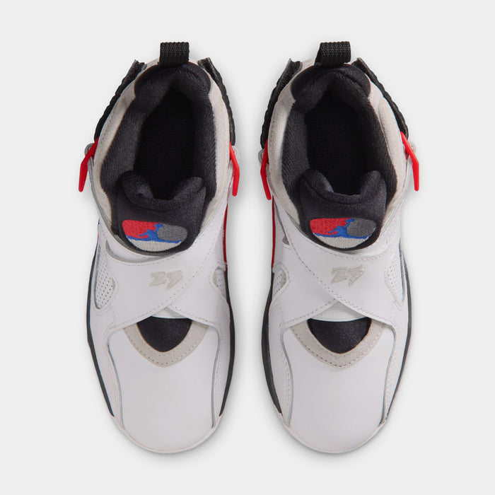 Air Jordan 8 Retro White And True Red Preschool Lifestyle Shoes (White/True Red/Black)