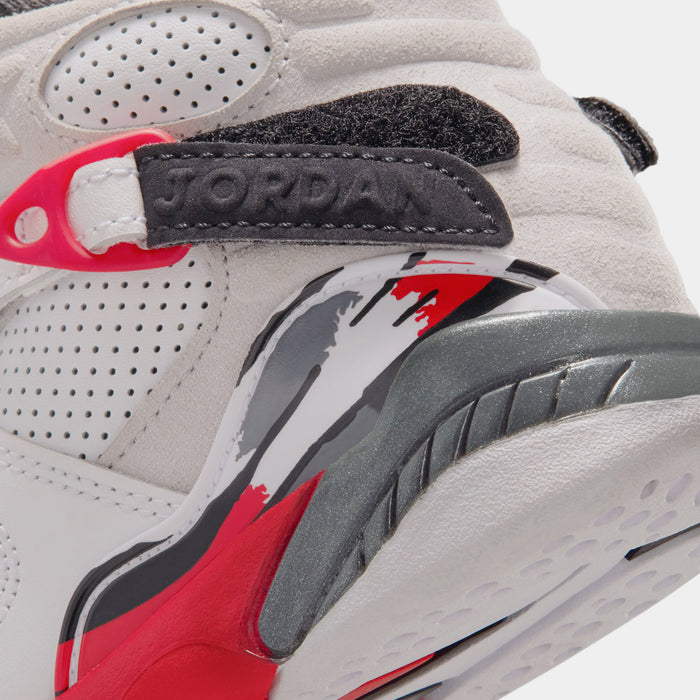 Air Jordan 8 Retro White And True Red Preschool Lifestyle Shoes (White/True Red/Black)