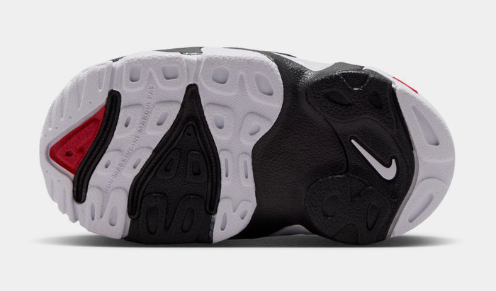Air Diamond Turf II Infant Toddler Basketball Shoes (Black/White/Fire Red/Metallic Gold)