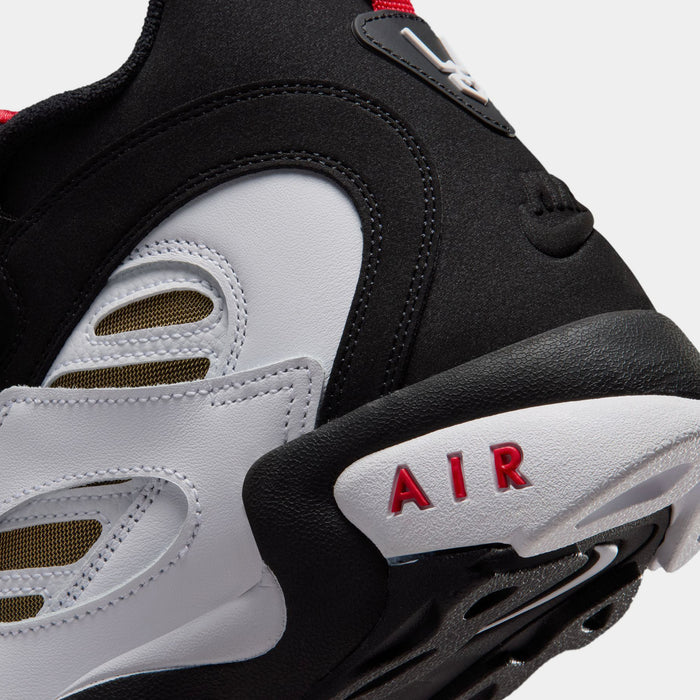 Air Diamond Turf II Mens Basketball Shoes (Black/White/Fire Red/Metallic Gold)