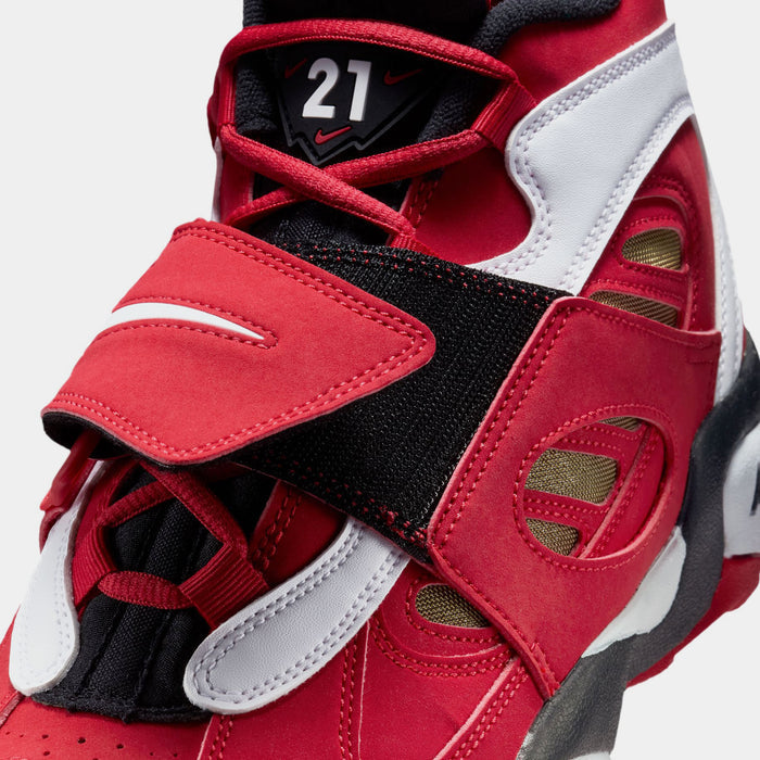 Air Diamond Turf II Prime Red Mens Basketball Shoes (Prime Red/White/Black/Metallic Gold)