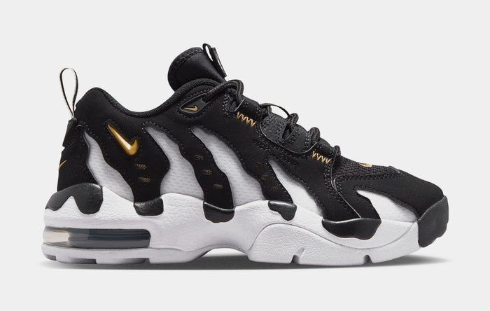Air DT Max 96 Low Grade School Basketball Shoes (Black/Metallic Gold/White)