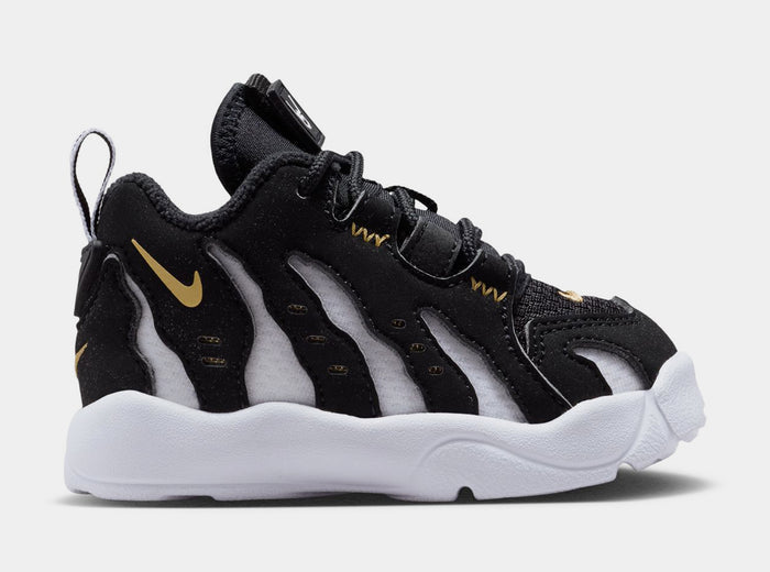 Air DT Max 96 Low Infant Toddler Basketball Shoes (Black/Metallic Gold/White)