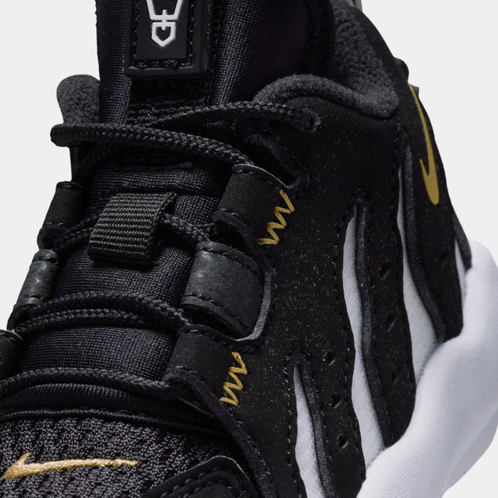 Air DT Max 96 Low Infant Toddler Basketball Shoes (Black/Metallic Gold/White)