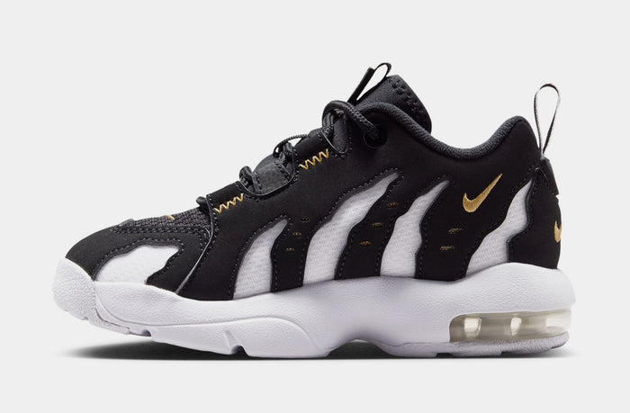 Air DT Max 96 Low Preschool Basketball Shoes (Black/Metallic Gold/White)