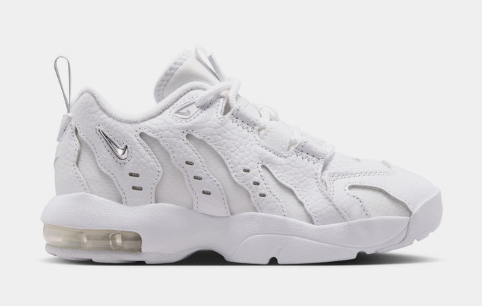 Air DT Max 96 Low Preschool Basketball Shoes (White/Metallic Silver)