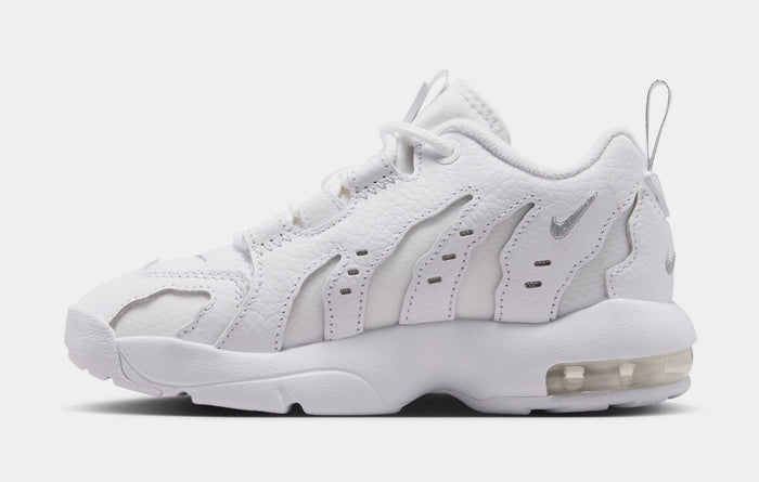 Air DT Max 96 Low Preschool Basketball Shoes (White/Metallic Silver)