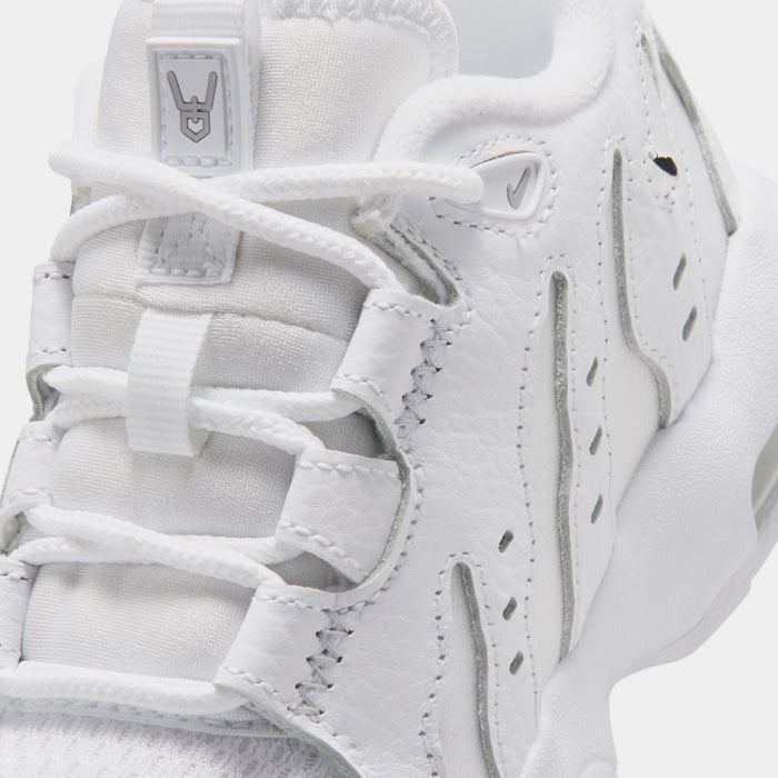 Air DT Max 96 Low Preschool Basketball Shoes (White/Metallic Silver)