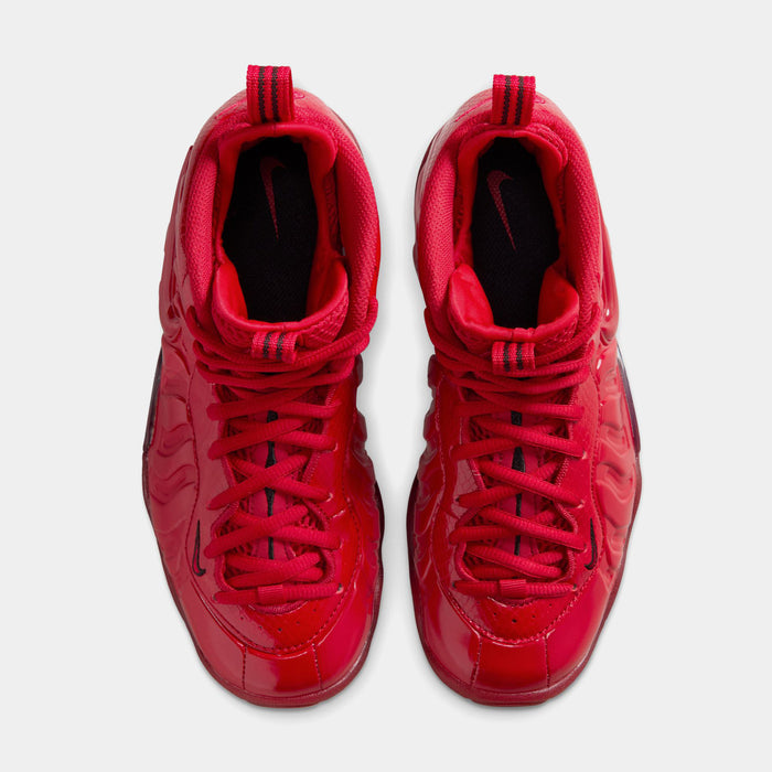 Air Foamposite Pro Gym Red Grade School Basketball Shoes (Gym Red/Black)