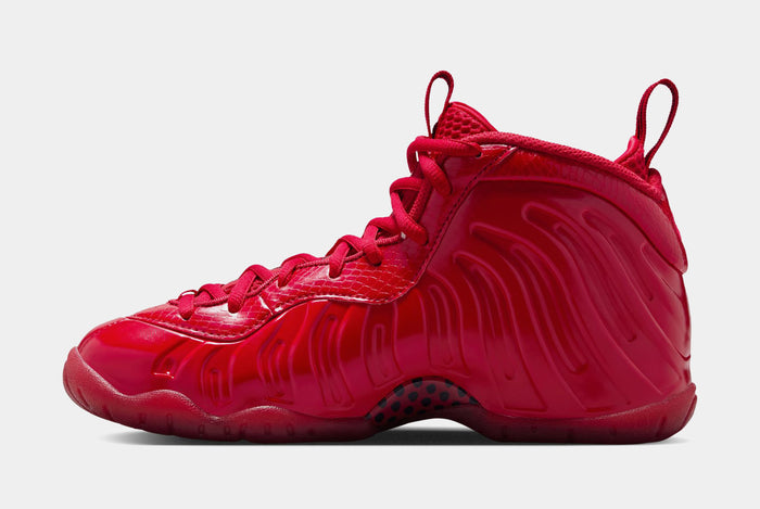 Air Foamposite Pro Gym Red Grade School Basketball Shoes (Gym Red/Black)