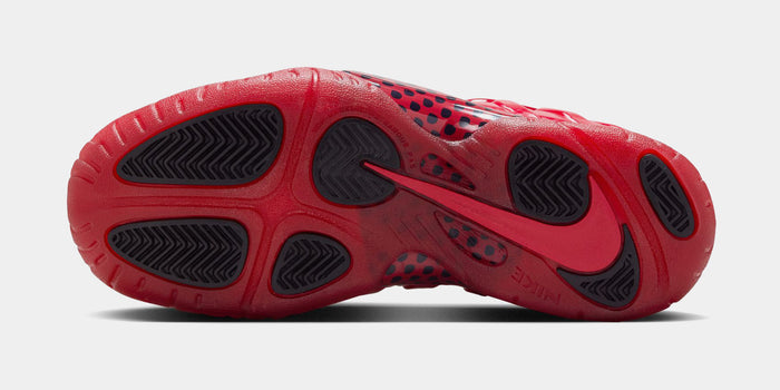 Air Foamposite Pro Gym Red Grade School Basketball Shoes (Gym Red/Black)