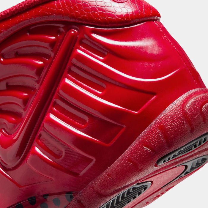 Air Foamposite Pro Gym Red Grade School Basketball Shoes (Gym Red/Black)