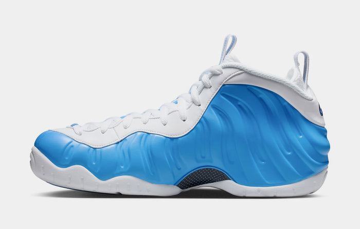 Air Foamposite Pro University Blue and White Mens Basketball Shoes (University Blue/White/White)