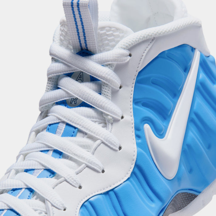 Air Foamposite Pro University Blue and White Mens Basketball Shoes (University Blue/White/White)