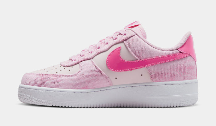 Air Force 1 '07 Denim Womens Lifestyle Shoes (Pink Foam/Pearl Pink/White/Pinksicle)