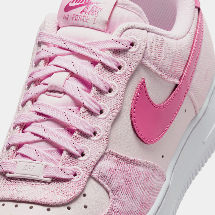 Air Force 1 '07 Denim Womens Lifestyle Shoes (Pink Foam/Pearl Pink/White/Pinksicle)
