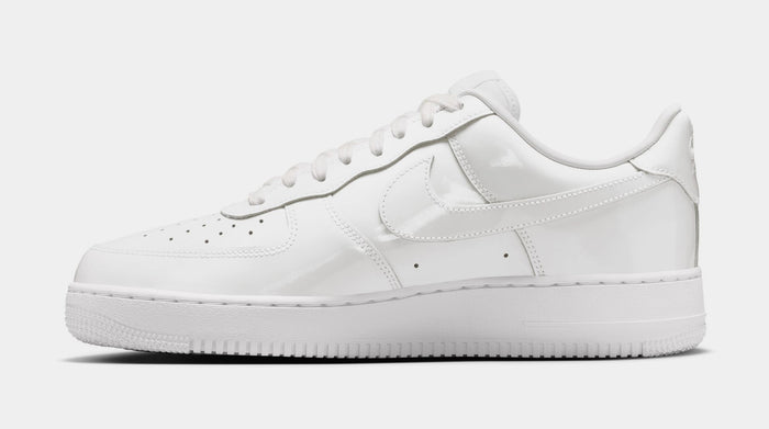 Air Force 1 '07 Patent Leather Mens Lifestyle Shoes (White/White)