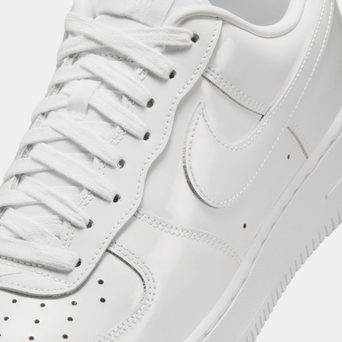 Air Force 1 '07 Patent Leather Mens Lifestyle Shoes (White/White)