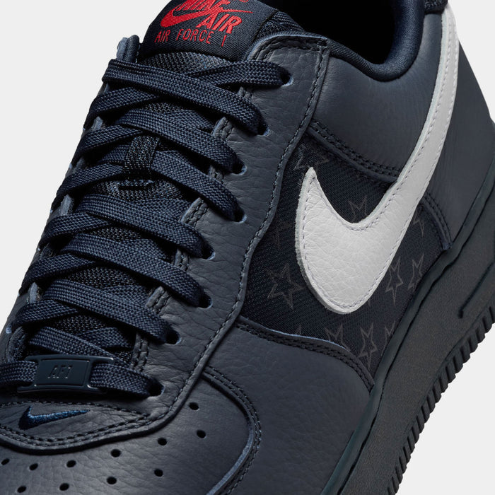 Air Force 1 '07 Team USA Mens Lifestyle Shoes (Multi-Colour/Obsidian/University Red/White)