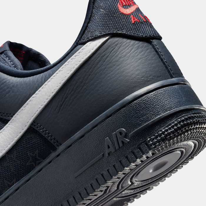 Air Force 1 '07 Team USA Mens Lifestyle Shoes (Multi-Colour/Obsidian/University Red/White)
