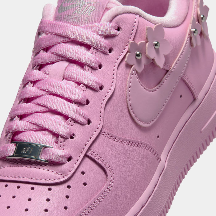 Air Force 1 Florette Womens Lifestyle Shoes (Pink Rise/Pink Foam/Metallic Silver)