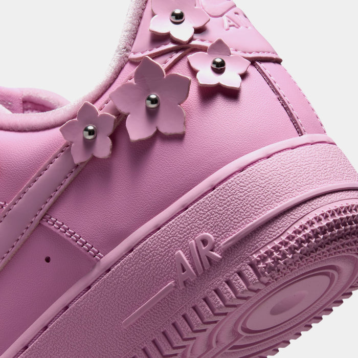 Air Force 1 Florette Womens Lifestyle Shoes (Pink Rise/Pink Foam/Metallic Silver)