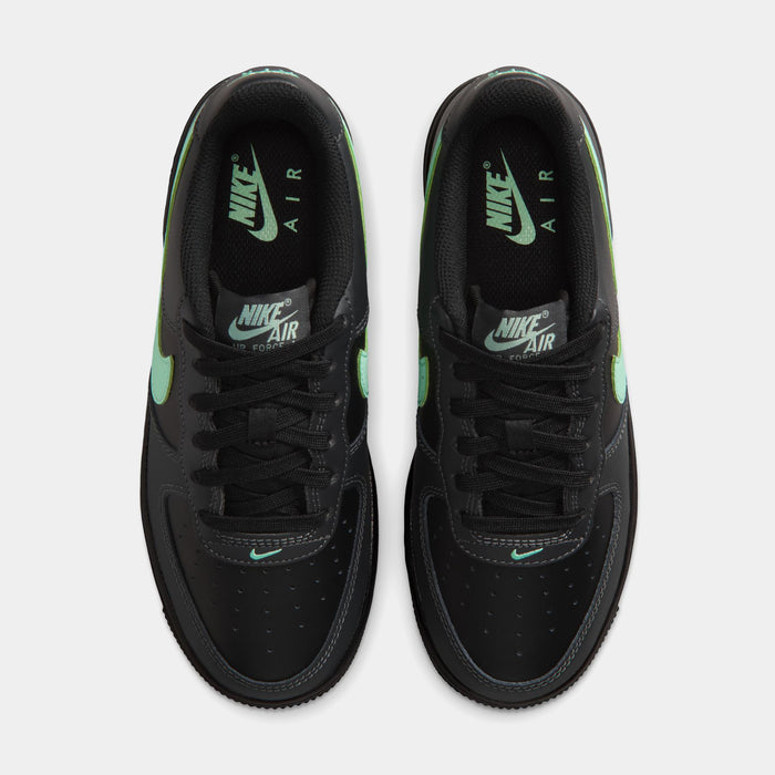 Air Force 1 Grade School Lifestyle Shoes (Black/Arctic Green/Anthracite)