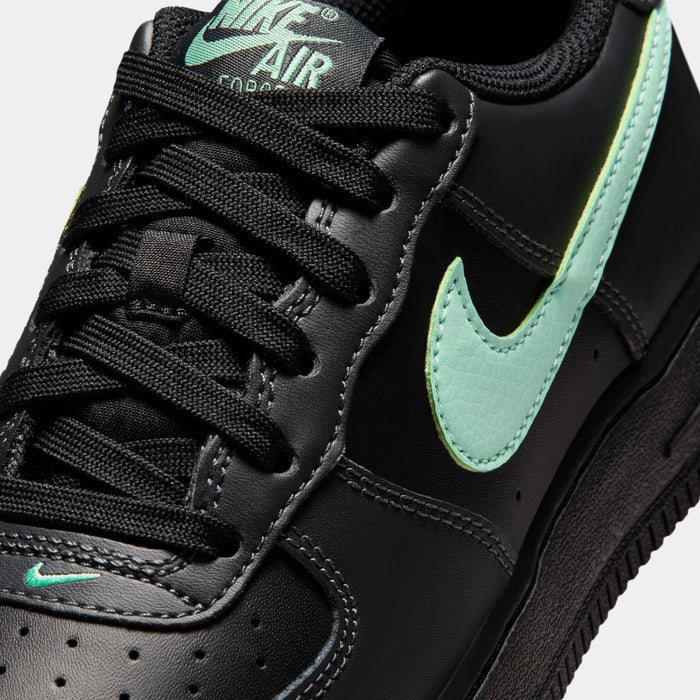 Air Force 1 Grade School Lifestyle Shoes (Black/Arctic Green/Anthracite)