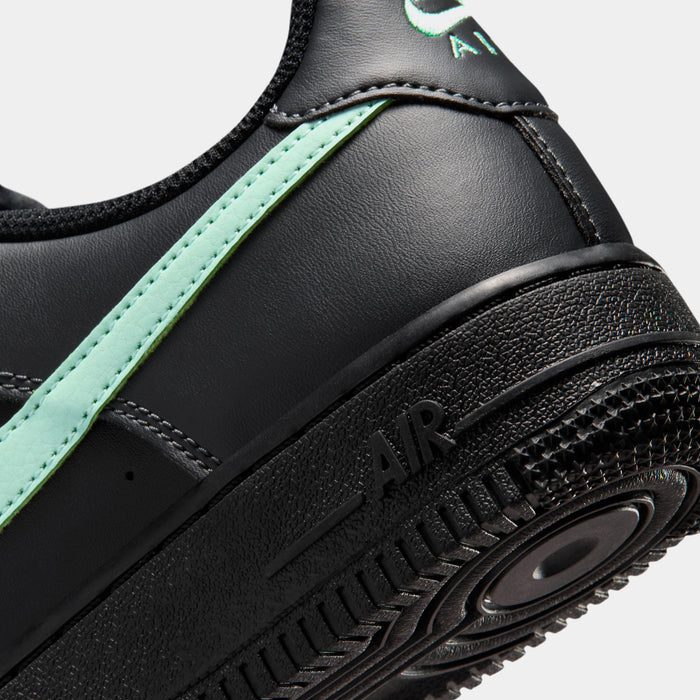 Air Force 1 Grade School Lifestyle Shoes (Black/Arctic Green/Anthracite)