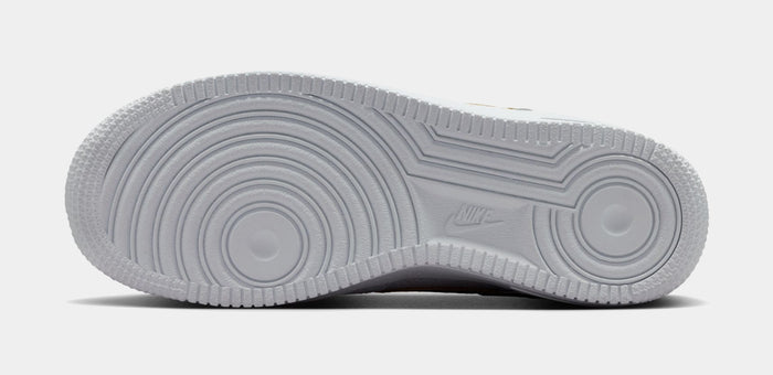 Air Force 1 Grade School Lifestyle Shoes (White/Rattan)