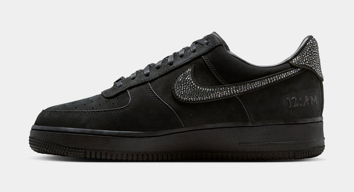 Air Force 1 JA Luxe Swarovski Mens Lifestyle Shoes (Black/Metallic Silver/Cobalt Bliss)
