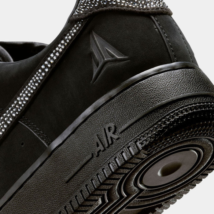 Air Force 1 JA Luxe Swarovski Mens Lifestyle Shoes (Black/Metallic Silver/Cobalt Bliss)