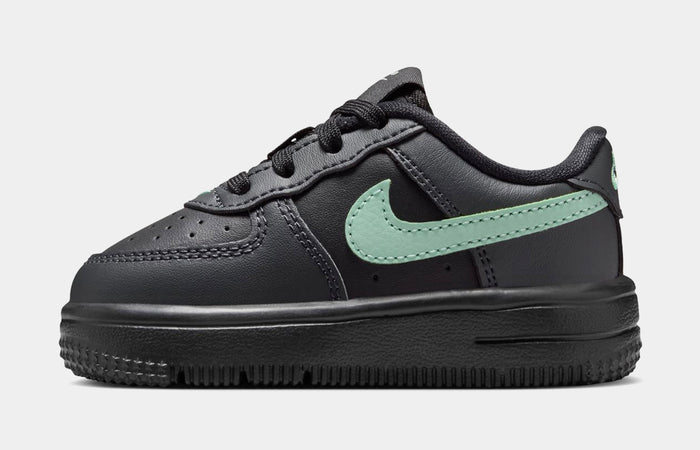 Air Force 1 Low Infant Toddler Lifestyle Shoes (Black/Arctic Green/Anthracite)