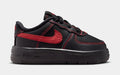 Air Force 1 Low LV8 3 Infant Toddler Lifestyle Shoes (Black/Black/Black/University Red)